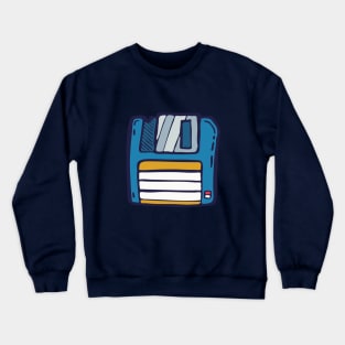 Retro Floppy Disk illustration Crewneck Sweatshirt